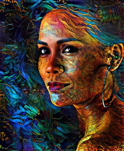 Deep Dream portrait 1