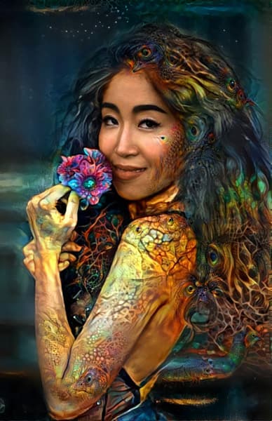 Deep Dream portrait 2